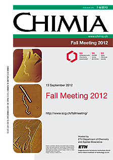 CHIMIA Vol. 66 No. 07-08(2012): SCS Fall Meeting 2012